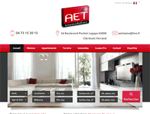 Tablet Screenshot of aet-immo.com